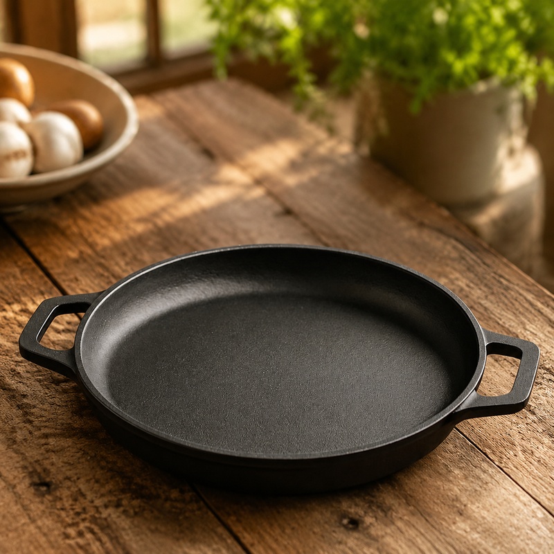 Electric Griddle Pancake - 내구성이 뛰어난 코팅된 주철 프라이팬, 실내외에서