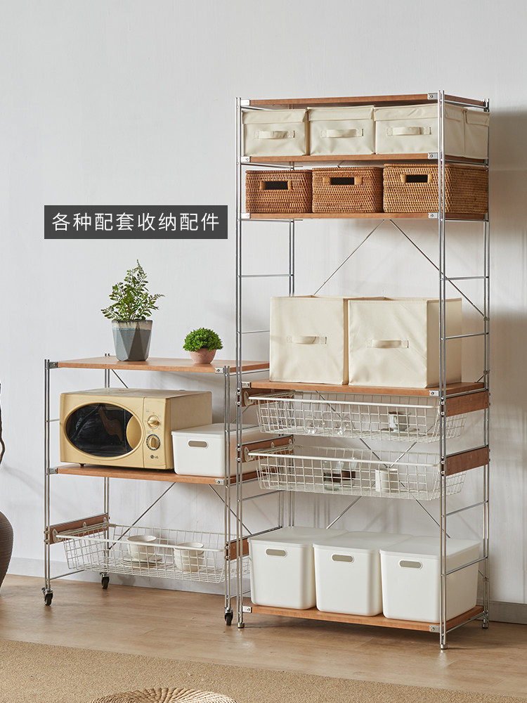 Kitchen Appliances In Japanese - 원목으로 제작된 주방용품, 오븐 선반, 나무