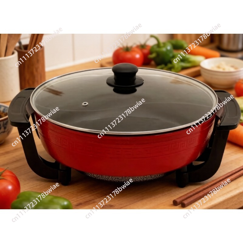 Hot Pot Electric - 6L 논스틱 무연 전기 핫팟, 이중