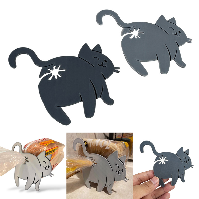 핫세일 2개입 3D 고양이 엉덩이 모양 빵 봉투 클립  - Kitchen Appliances Sale 리뷰 및 가격