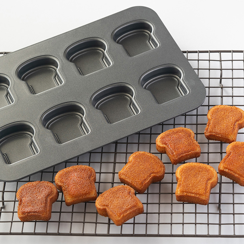 8 캐비티 토스트 빵 패턴 탄소강 케이크 금형 마들렌  - Kitchen Appliances Brand 리뷰 및 가격