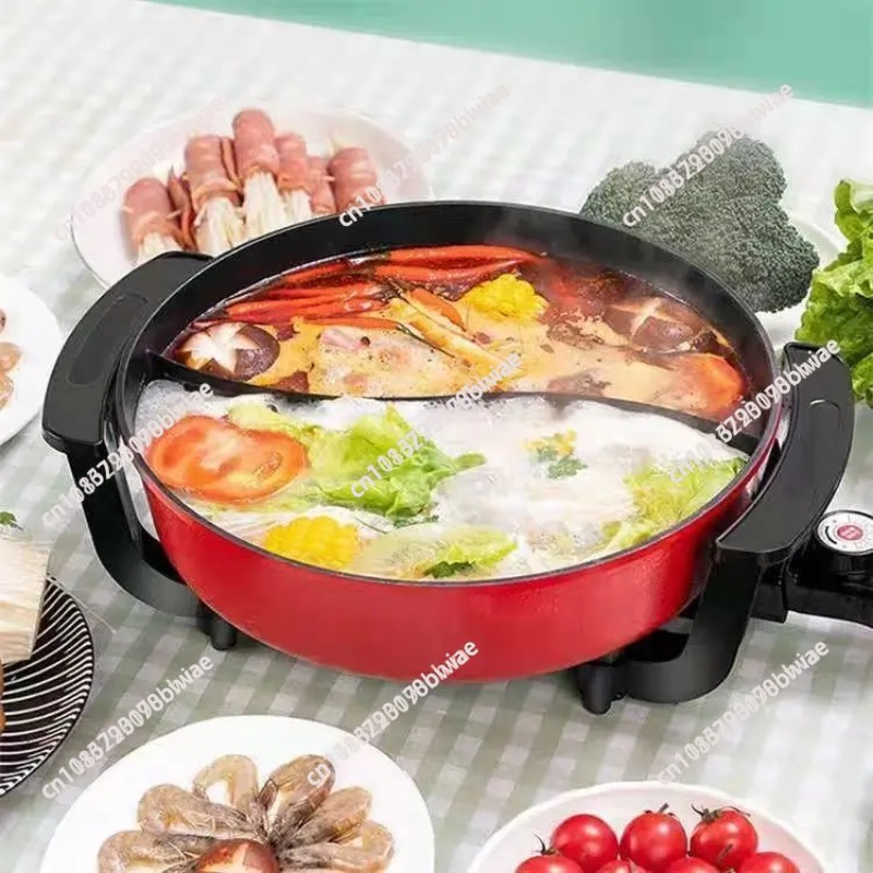 6L 논스틱 무연 전기 핫팟, 이중 분리형 수프 냄비, - Hot Pot Electric 리뷰 및 가격