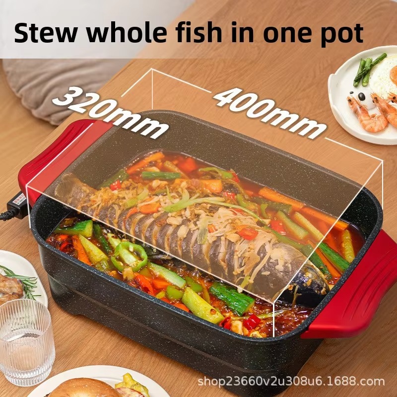 전기 핫팟 가정용 다기능 통합 냄비 금속 본체 1501 - Hot Pot Electric 리뷰 및 가격