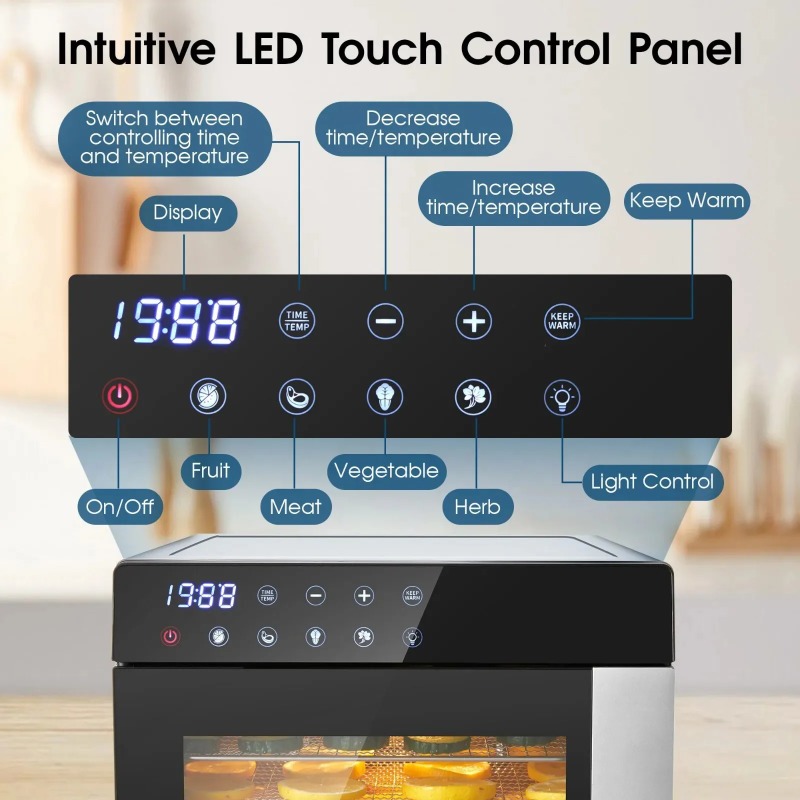 8단 스테인리스 스틸, 600W, 4가지 사전 설정 및 - Dehydrator Tray Electric 리뷰 및 가격