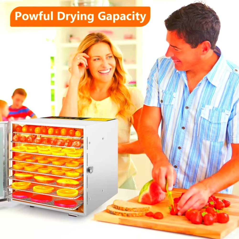 상업용 8단 스테인리스 스틸 식품 건조기, 600W 전 - Dehydrator Tray Electric 리뷰 및 가격