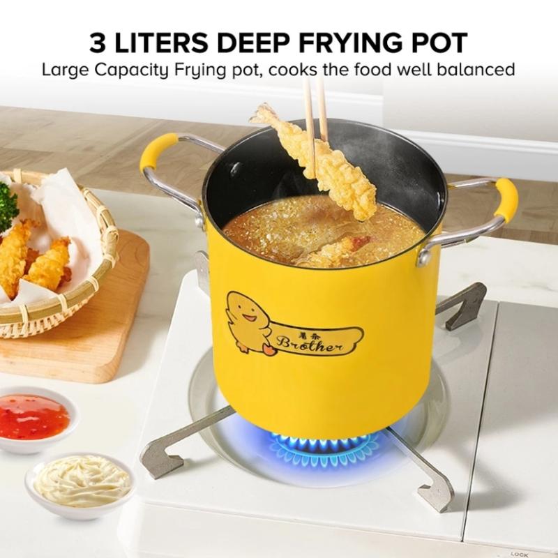 2/3L 딥 프라이어 냄비 스테인레스 스틸 일본식 튀김 - Kitchen Appliances In Japanese 리뷰 및 가격