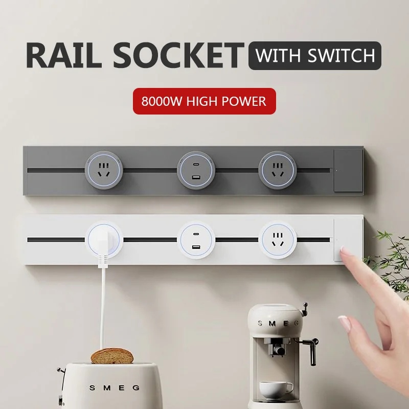 스위치가 있는 트랙 소켓 주방 벽면 콘센트 EU US  - Kitchen Appliances Uk 리뷰 및 가격