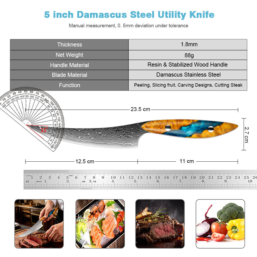 XITUO 1-4개입 고급 스테이크 나이프 다마스커스  - Kitchen Appliances Luxury 리뷰 및 가격