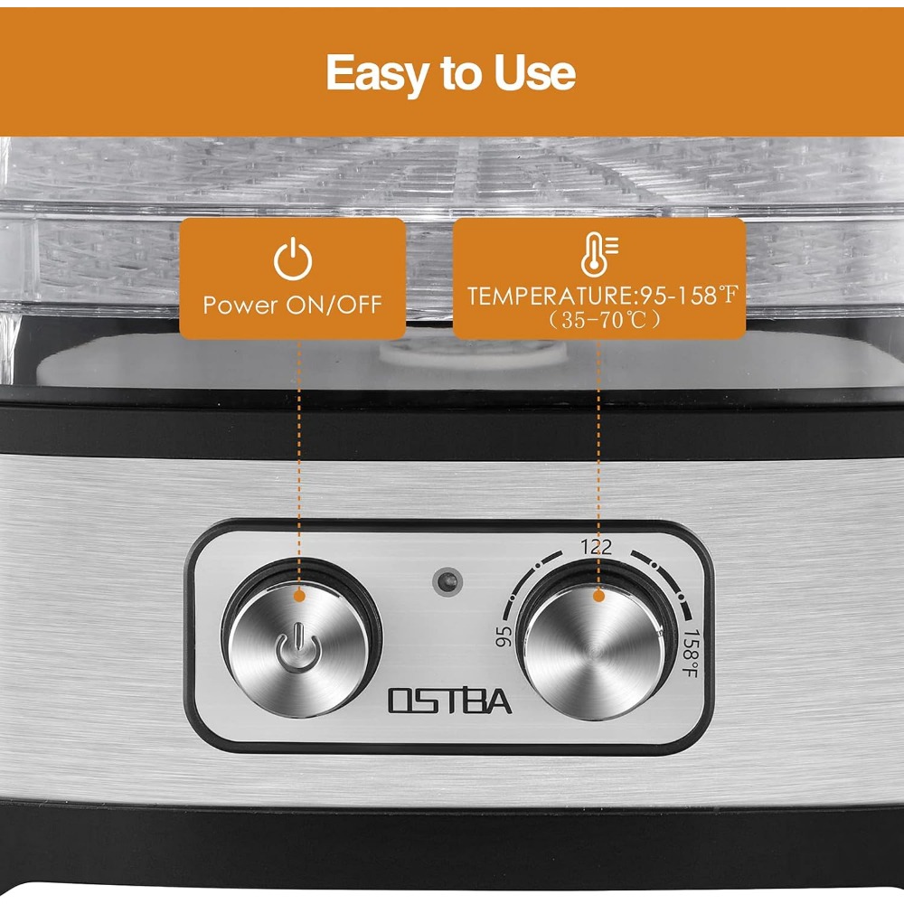 전기식 식품 건조기, 온도 조절 가능, 식기세척기 사용 - Dehydrator Tray Electric 리뷰 및 가격