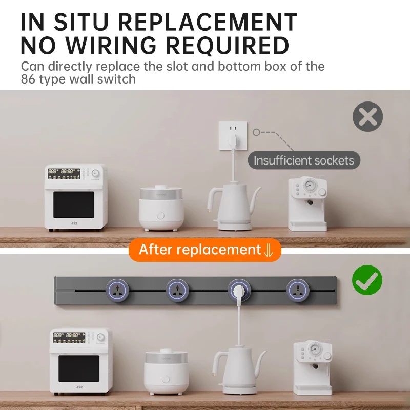 벽면 전원 레일 소켓 고급형 가정용 주방 사무실용 80 - Kitchen Appliances Uk 리뷰 및 가격
