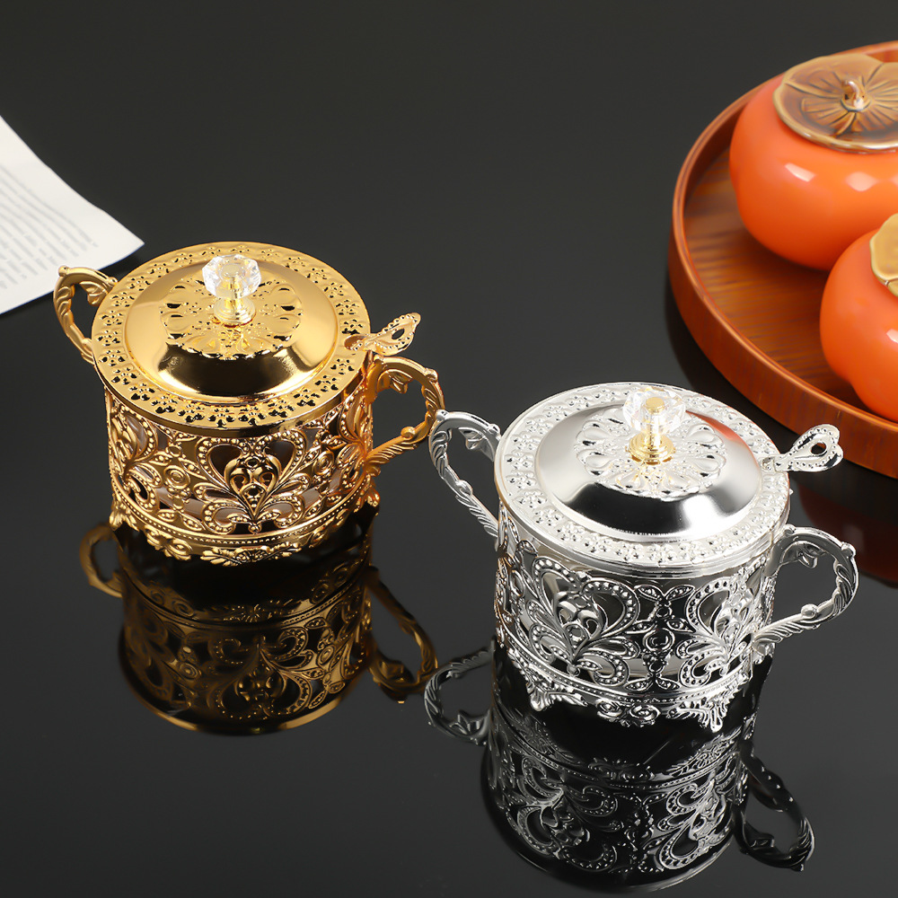 라이트 럭셔리 메탈 설탕 & 향신료 용기, 속이 빈 디 - Kitchen Appliances Luxury 리뷰 및 가격