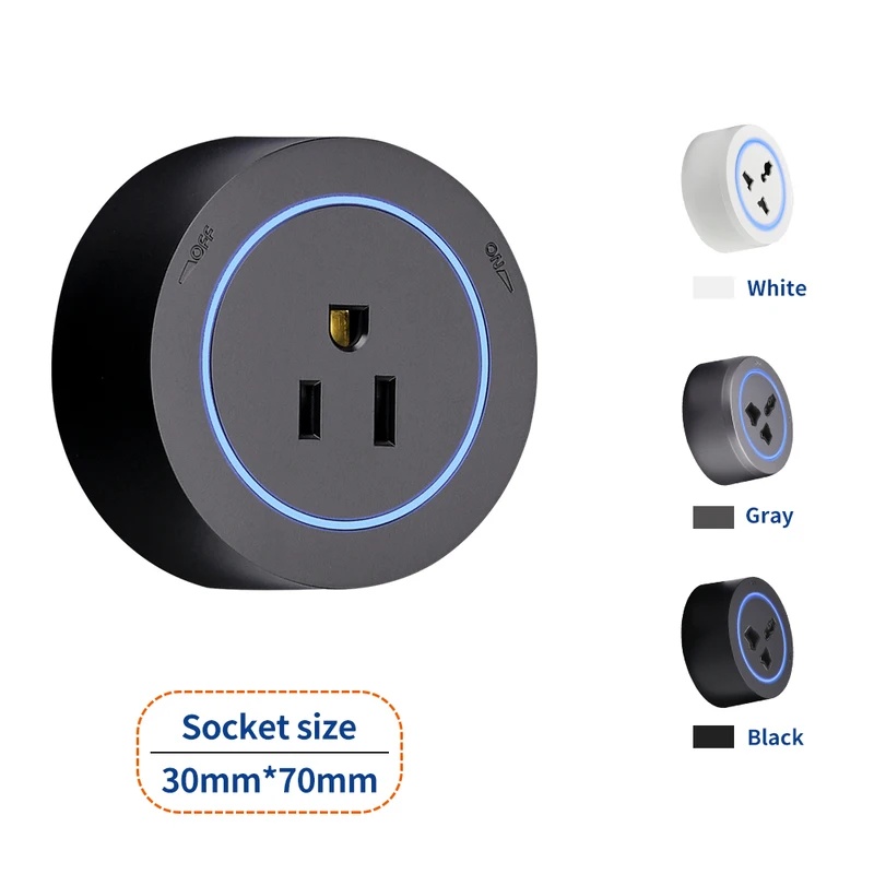 흰색 검정색 벽면 전원 트랙 소켓 EU UK FR 한국 - Kitchen Appliances Uk 리뷰 및 가격